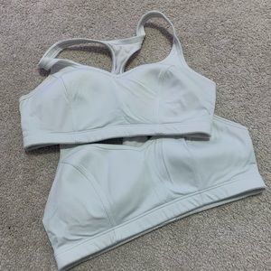 White padded champion sports bra